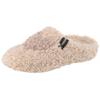 Pantoffel VERBENAS "York Curly", Damen, Gr. 40, beige (beige, taupe), Textil, casual, Schuhe, Homeslipper, Hausschuh, Wohlfühlschuh mit Label