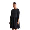 Jerseykleid MARC O'POLO "aus TENCEL™ Modal", Damen, Gr. XL, Normalgrößen, blau (deep night blau), Obermaterial: 48% Modal, 48% Baumwolle, 4% Elasthan; Futter: 100% Nicht verfügbar, unifarben, regular fit knielang, U-Boot-Ausschnitt, 3/4-Ärmel, Kleider