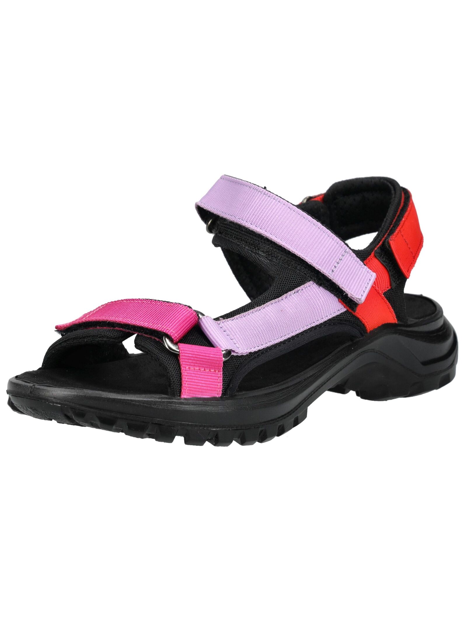 Sandale IMAC "Imac Sandalen Textil", Kinder, Gr. 38, schwarz (schwarz, pink), Textil, Casual, Schuhe