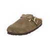Hausschuh ROHDE "Rohde Hausschuhe Leder", Damen, Gr. 43, grün, Leder, casual, Schuhe