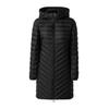 Steppmantel S.OLIVER, Damen, Gr. 38, schwarz, Web, Obermaterial: 100% Polyester, unifarben, casual, schmal ca. Mitte Oberschenkel, Langarm elastischer Bund, Mäntel, im Slim Fit, abnehmbare Kapuze