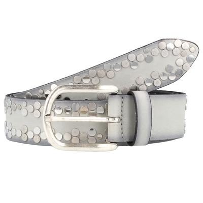 Vanzetti Nietengürtel Leder 105 cm Grau Damen Image