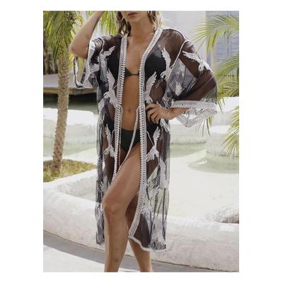 Frauen Strickborte Offene Front Cover-Up Image