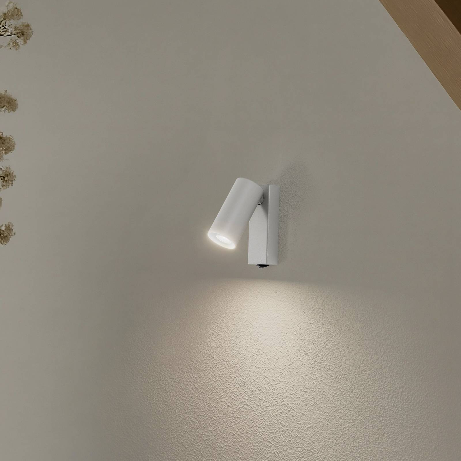 Wandstrahler FOURTY, hellgrau, Höhe 17 cm, Metall, GU10 FOURTY Nowodvorski Lighting, alu / grau / zink, für Wohn- / Esszimmer, Metall, Modern, Strahler