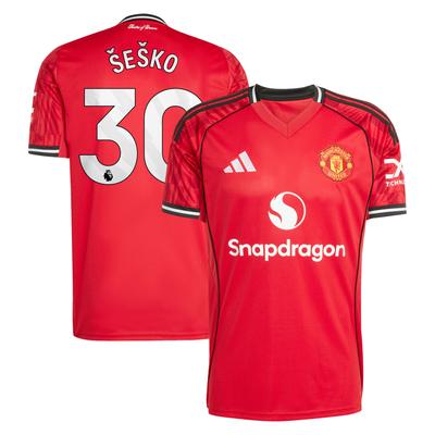 Manchester United adidas Heimtrikot 2025-26 mit Aufdruck Šeško 30 Image