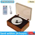 Lettore CD portatile Telecomando ricaricabile Lettore CD desktop Compatibile con Bluetooth 5.0 Supporto CD BT USB 3,5 mm AUX Decorazioni per la casa