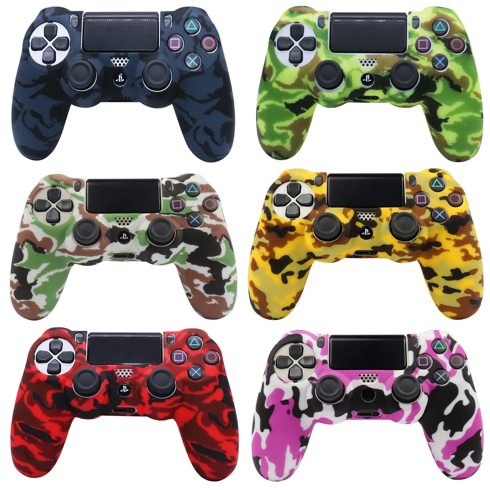 Soft Silicone Protective Case Cover For Playstation 4 Controller Skin Gamepad Games Accessories For PS4 Control
