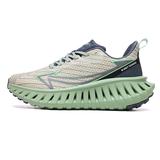 Men's Gray and Green Blade Sole Sneakers – Lightweight Breathable Running Shoes for Gym, Training and Outdoor Activities