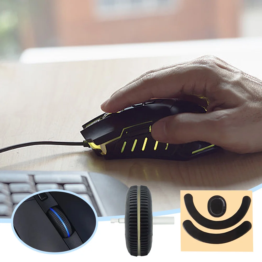 Für Logitech G403 G703 G603 Spiel Maus Roller Maus Scroll Rad Pulley Füße Pad Ersatz Maus Skates Kunststoff Roll Rad Image