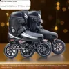 Erwachsene und Kinder Big 110 Drei Rad Speed Skate Schuhe Flachboden Figur Racing Dual Purpose Roller Skating Abnehmbar und