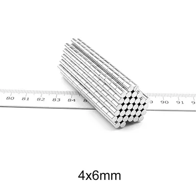 4 x 6 mm starker Magnet 4 mm x 6 mm kleine runde Magnete 4 x 6 mm für Heimkühlschränke, Büros DIY 4 x 6 mm