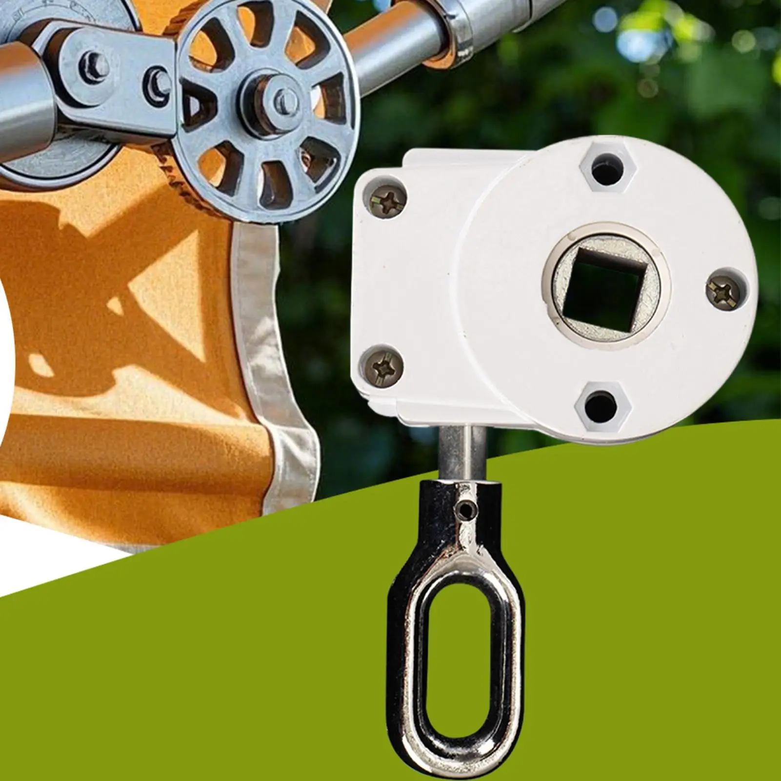 Kurbelgetriebe, Antrieb, Schneckengetriebe, Hof, Rasen, Balkon, Terrasse, Markise, Getriebe, Überdachung, Zubehör für Schirme, Innenhof