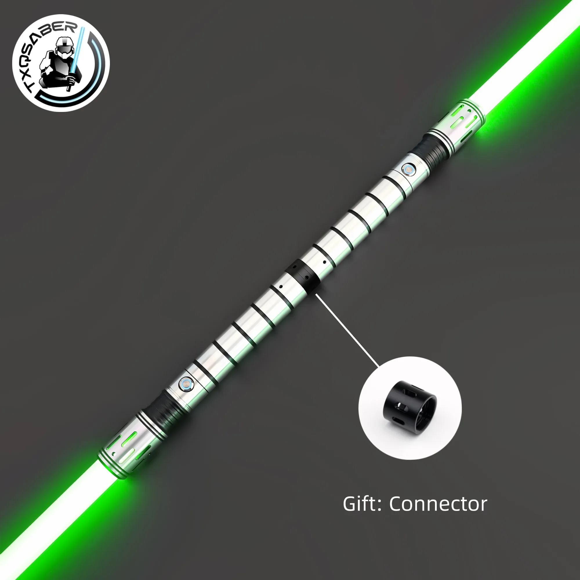 TXQSABER Zweischneidiges SNV4 PRO Bluetooth Lichtschwert Spielzeug Blaster Metallgriff RGB 12 Farben Spielzeug Juguetes Cosplay Laser Sabre Image