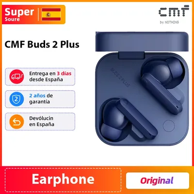 Globale Version CMF Buds 2 Plus Wirless Kopfhörer 12mm LCP Treiber 50dB Hybrid ANC Hi-Res LDAC IP55 Wasser- und Staubresistenz Image