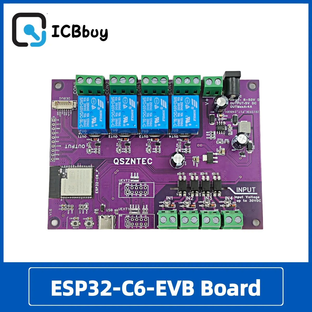 Unterstützt Tasmota ESP32-C6-EVB BOARD MIT WIFI6 BLUETOOTH5 LE UND ZIGBEE-VERBINDUNG FÜR MATTER UND SMART HOME WORK Image
