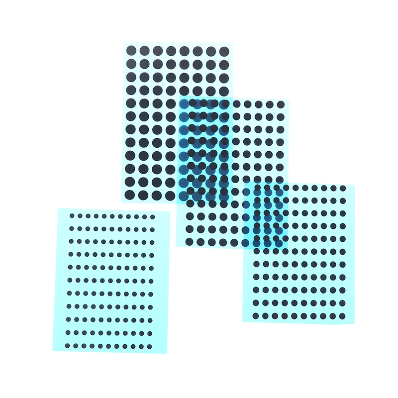 Durchmesser 3/4/5/6 mm, 4 Größen, schwarze leitfähige Gummipads, Tastatur-Reparaturset für IR-Fernbedienung, leitfähige Gummiknöpfe Image