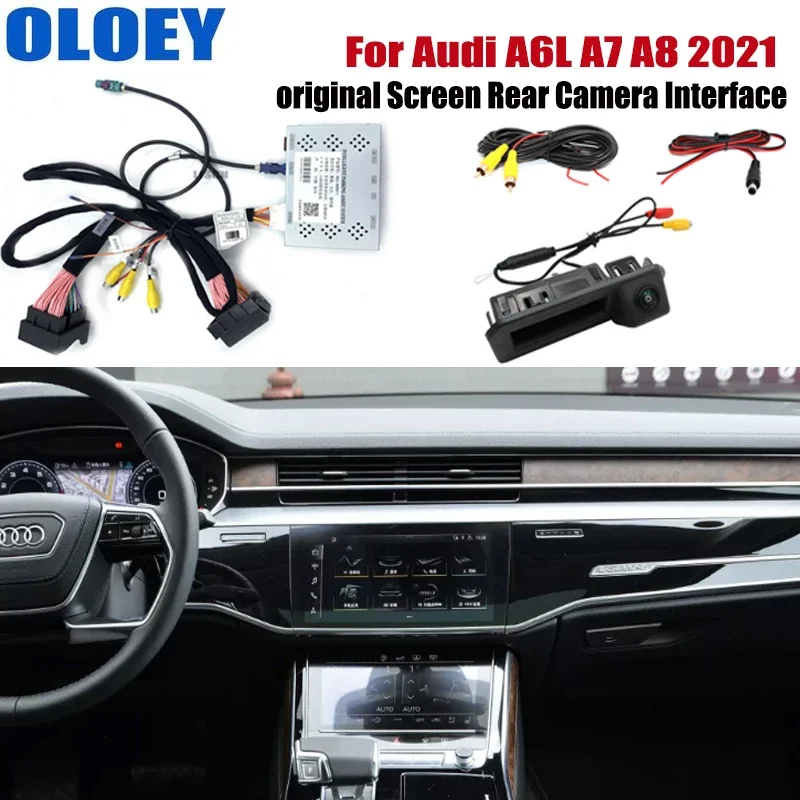 Rückfahrkamera-Kit speziell für Audi A6L A7 Q7 2021, Original-Bildschirm, Plug & Play, HD-Nachtsicht, vordere Rückfahrkamera Image