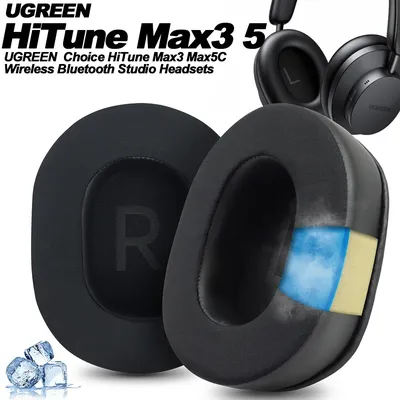 Ersatz für UGREEN Choice HiTune Max3 Max5C Wireless Stirnband Ohrpolster Kopfhörer Kissen Kopfhörer Protein Ohrenschützer Image