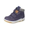 Sneaker RICOSTA "Ricosta Stiefelette Leder/Textil", Kinder, Gr. 28, bunt (blau, grau), Leder, Textil, casual, Schuhe