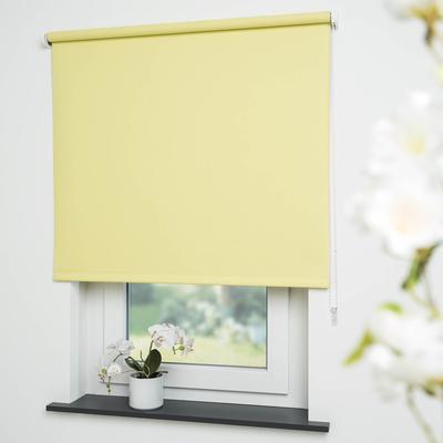 Seitenzugrollo LIEDECO "Uni" Gr. 12, gelb, B:102cm H:240cm, Polyester, Rollos Image