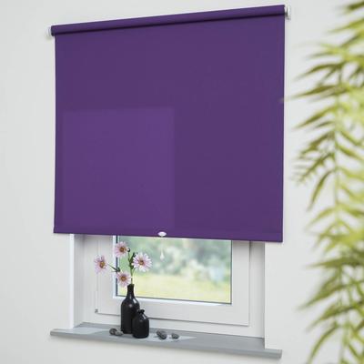 Springrollo LIEDECO "Uni" Gr. 1, lila (brombeere), B:102cm H:180cm, Polyester, Metall, Rollos, lichtdurchlässig Image
