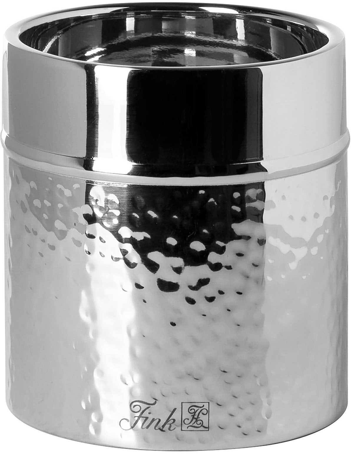 Kerzenhalter FINK "Stumpenkerzenhalter NASSAU", silber (silberfarben), H:11cm Ø:10cm, Edelstahl, Kerzenhalter, Leuchter für Stumpenkerzen bis ca. Ø 8 cm Image