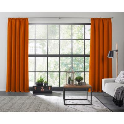 Vorhang WIRTH "Dim out", orange (terra), B:142cm H:275cm, Polyester, Gardinen, nach Maß Image