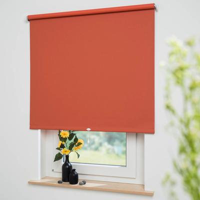 Springrollo LIEDECO "Uni" Gr. 2, orange (terra), B:122cm H:180cm, Polyester, Metall, Rollos, Verdunkelung Image