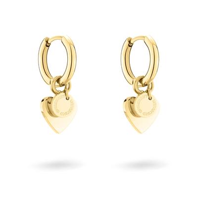 Paar Creolen LIEBESKIND BERLIN "Schmuck Edelstahl Layered Love LJ-1561 LJ-1595 LJ-1596 LJ-1597", gold (gelbgoldfarben), Ohrringe, Damen, Edelstahl Image