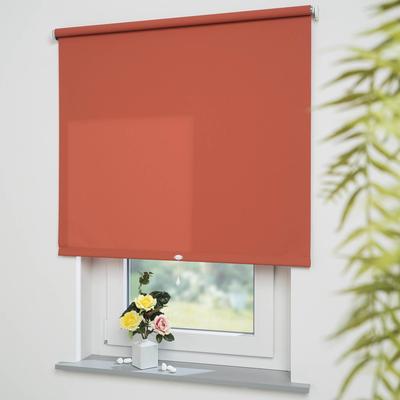 Springrollo LIEDECO "Uni" Gr. 9, orange (terra), B:152cm H:180cm, Polyester, Metall, Rollos, lichtdurchlässig Image