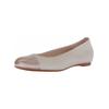 Ballerina GABOR "Gabor Ballerinas Nappaleder", Damen, Gr. 37, beige, Nappaleder, casual, Schuhe