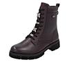 Schnürstiefelette REMONTE, Damen, Gr. 45, rot (bordeaux), Leder, unifarben, modisch, Schuhe, Outdoorboots, Schnürboots mit wasserabweisender TEX-Membran, Topseller