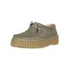 Schnürschuh CLARKS "Torhill Bee", Damen, Gr. 37,5, grün, Leder, klassisch, Schuhe, mit kultiger gerippter Sohle