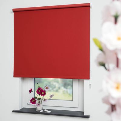 Seitenzugrollo LIEDECO "Uni" Gr. 5, rot, B:112cm H:180cm, Polyester, Rollos Image