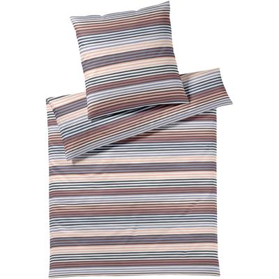 Bettwäsche ELEGANTE "Rio", orange (pfirsich), B/L: 135cm x 200cm, , Mako-Jersey, B/L: 80cm x 80cm, Mako-Jersey, Obermaterial: 100% Baumwolle, Bettwäsche, angenehmes Hautgefühl Image