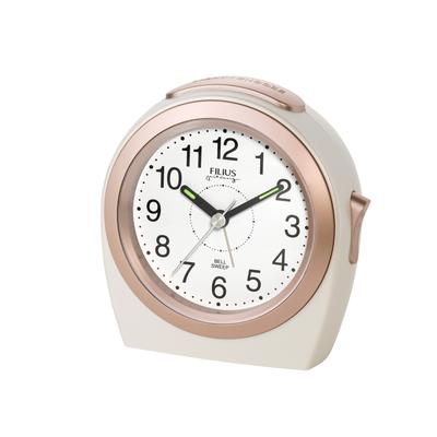 Quarzwecker FILIUS ZEITDESIGN, weiß, Wecker, Schlafzimmer,Jugendliche,Beleuchtung,schleichende Sekunde,Glockenalarm