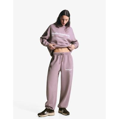 Bershka Printed Joggers Women M Violet