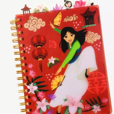 Disney Office | Disney Mulan Spiral Notebook | Color: Black/Red | Size: Os