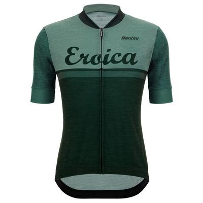 Santini - Eroica Valle Wool Jersey - Radtrikot Gr M grün Image