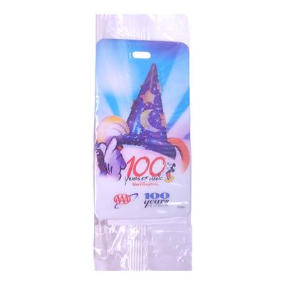 Disney Bags | Disney World 100 Years Of Magic Aaa Luggage Tag Mickey Sorcerer Hat New Sealed | Color: Red | Size: Os