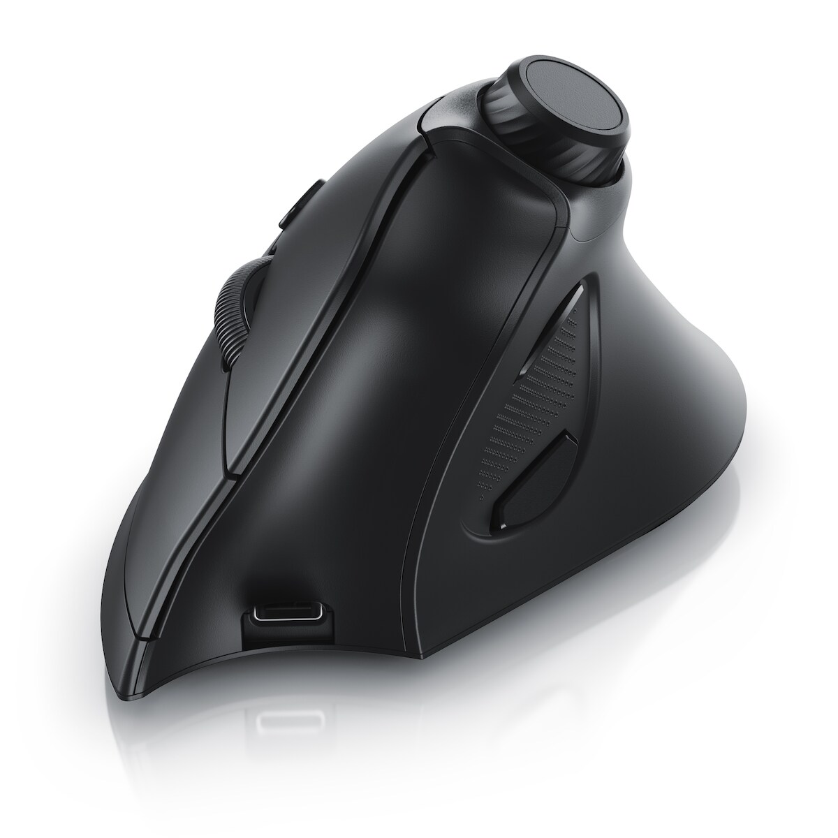 CSL Vertikalmaus kabellos, Wireless 2,4 GHz, ergonomisch, gegen Mausarm, 250 dpi, Multimedia-Drehregler Image