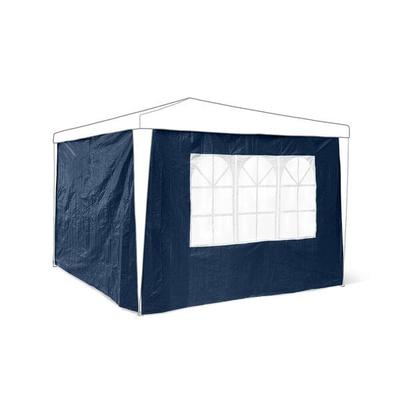 relaxdays 2er-Set Seitenteile für Pavillon 3x3m blau