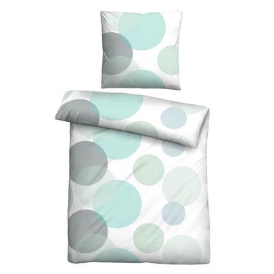 Castell Thermo-Fleece Bettwäsche Blasen mint, 1x 135x200 cm + 1x 80x80 cm Image