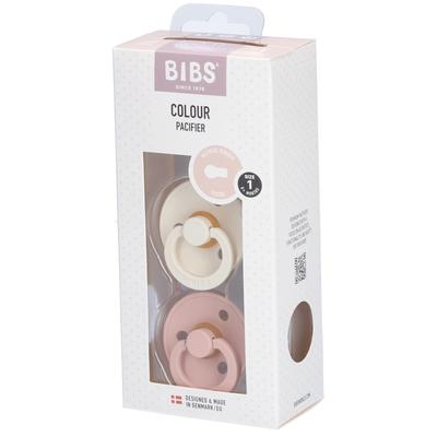 Bibs Fopspeen Ivory/Blush Duo 0-6 2 St Schnuller Image