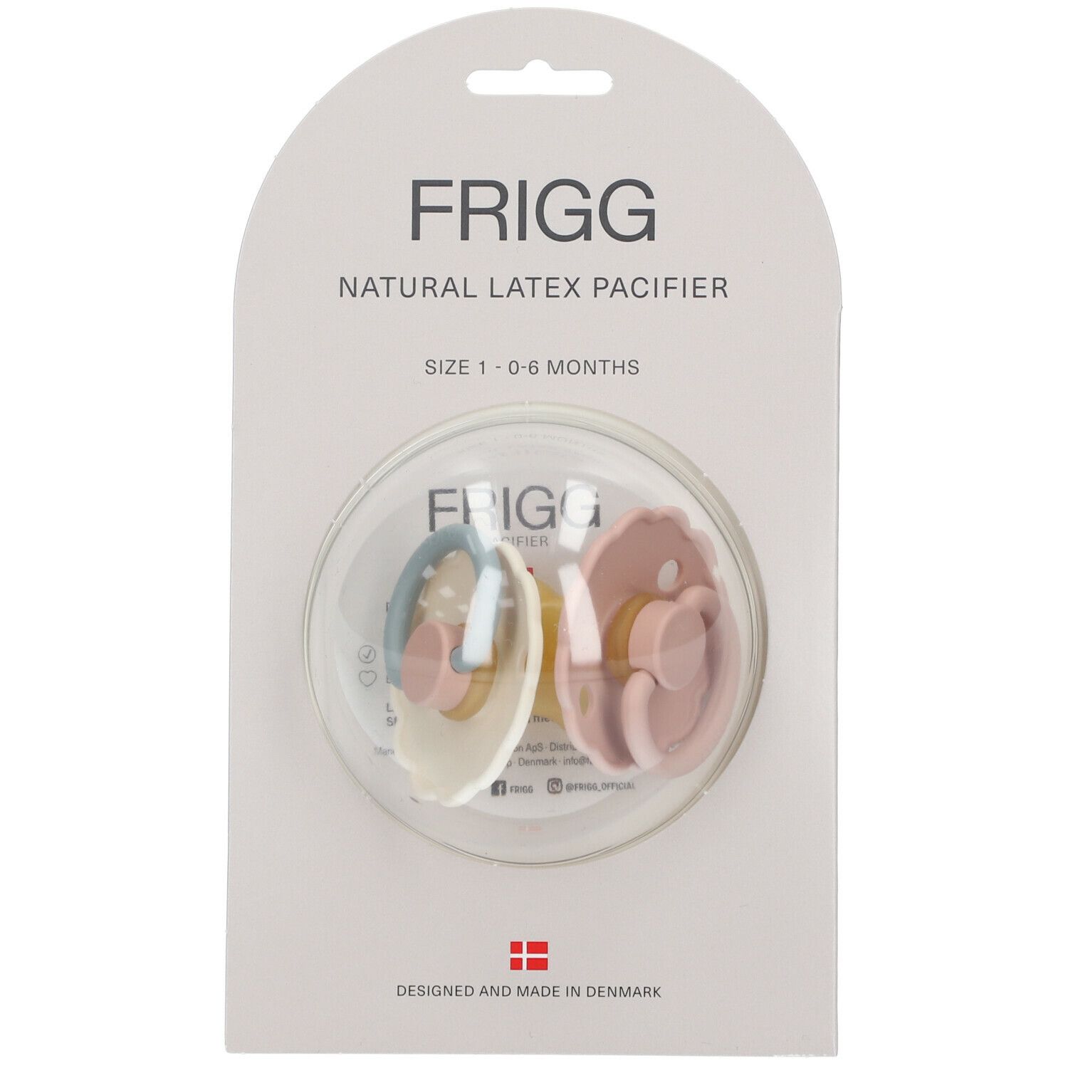 Frigg Fopspeen Daisy Candy - Blush 0-6 Maanden 2 St Schnuller Image
