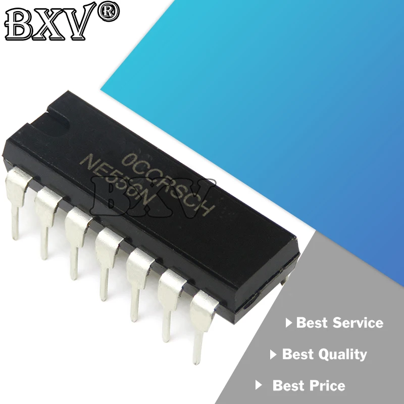 10 Stück NE556N DIP14 NE556 DIP 556N DIP-14 IC-Chipsatz Image