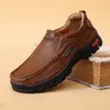 Männer Leder Casual Schuhe Atmungsaktive Loafer Männer Turnschuhe 2025, Neue Männliche Bequeme Leder Flache Schuhe Turnschuhe Männer Schuhe
