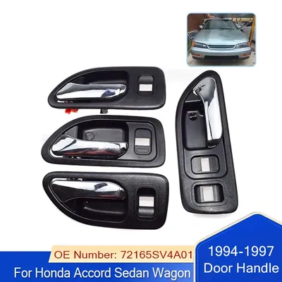 Black Inside Interior Door Handle For Honda Accord 1994 1995 1996 1997 Honda Accord Inner Door 72165SV4A01 72125SV4A01