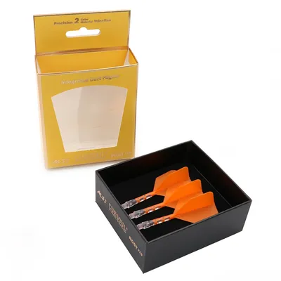 CUESOUL 929 New Start ROST T19 Integrierte Dart Welle und Flüge Große Flügel Form, Set von 3-Orange Image