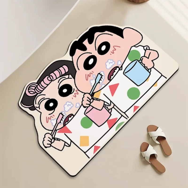 Wasseraufnahmematte für Duschraum, schnell trocknend, modische Geschenke für Zuhause und exquisite Cartoon-Anime, weiche und bequeme Anime-Periphe Image